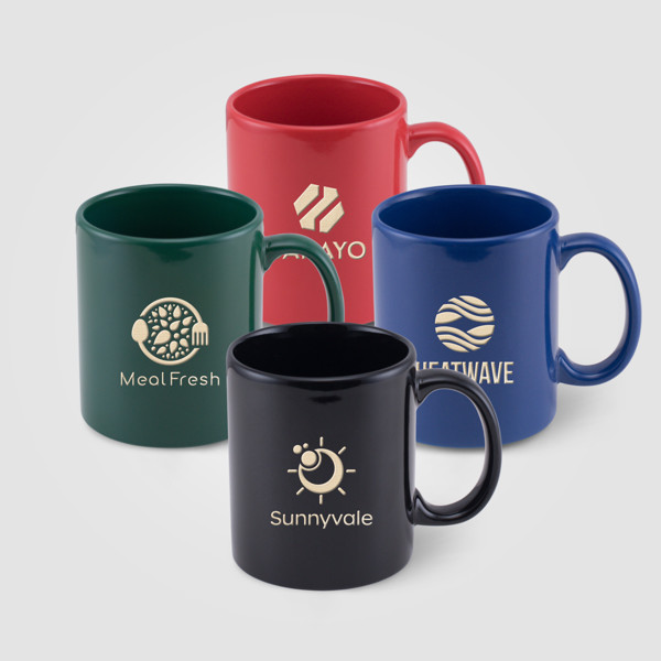 Seattle Classic - 355 ml Keramiktasse - Farbig - Farbmix bestellen / Siebdruck