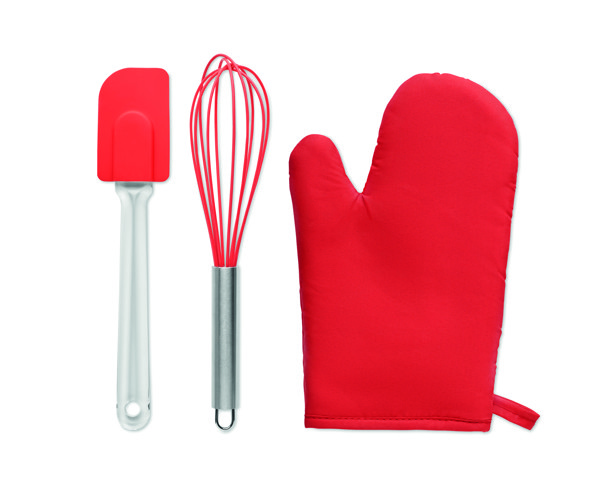 Set di utensili da forno Dateki - Rosso