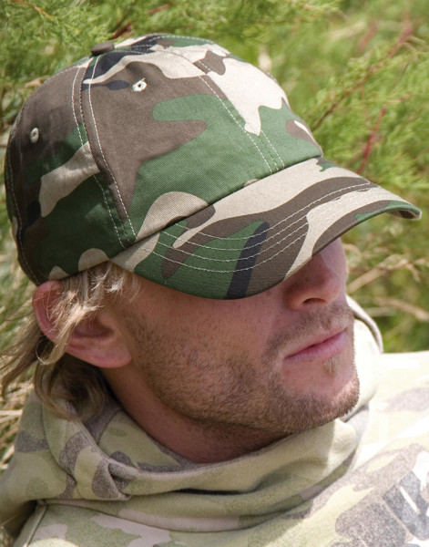 Heavy Cotton Drill Cap - Olive Camo / ONE SIZE