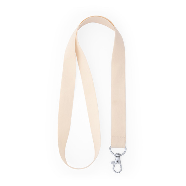 Lanyard personalizado de algodón con mosquetón