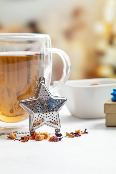 Karácsonyi Teafűtartó Suodatee, Csillag - Ezüst