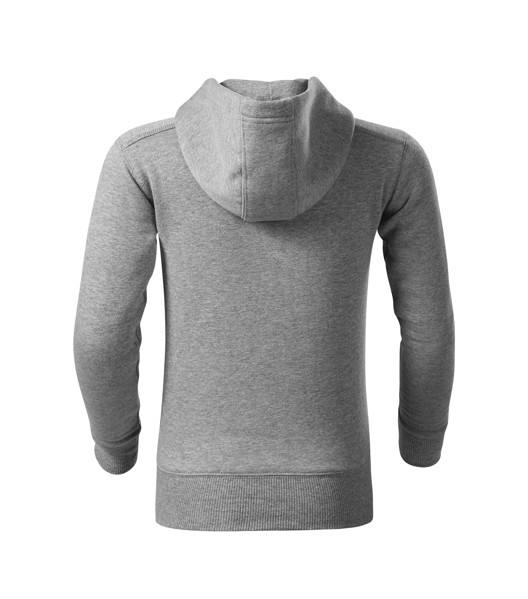 Mikina Dětská Malfini® Trendy Zipper - Tmavě Šedý Melír / 122 cm/6 let