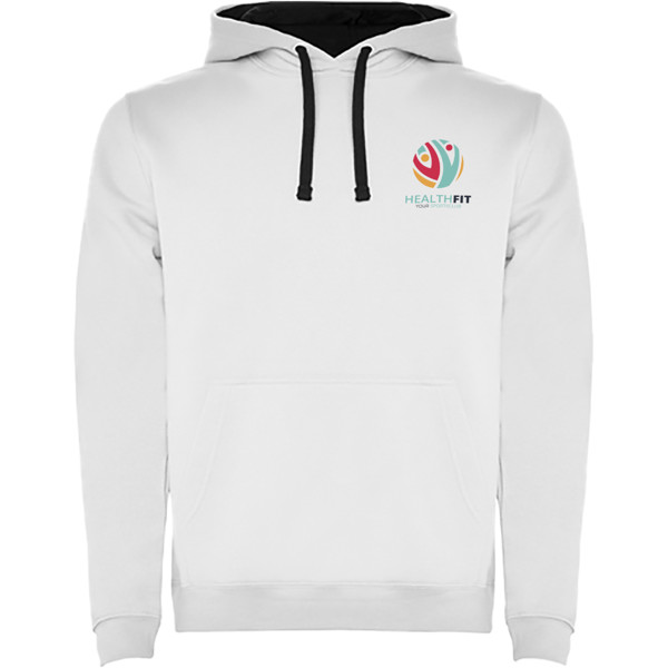 Sweat à capuche Urban pour homme - Blanc / Navy Blue / XL