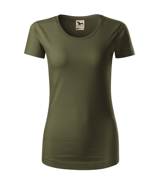 Tričko Dámské Malfini® Origin (Gots) - Military / 2XL