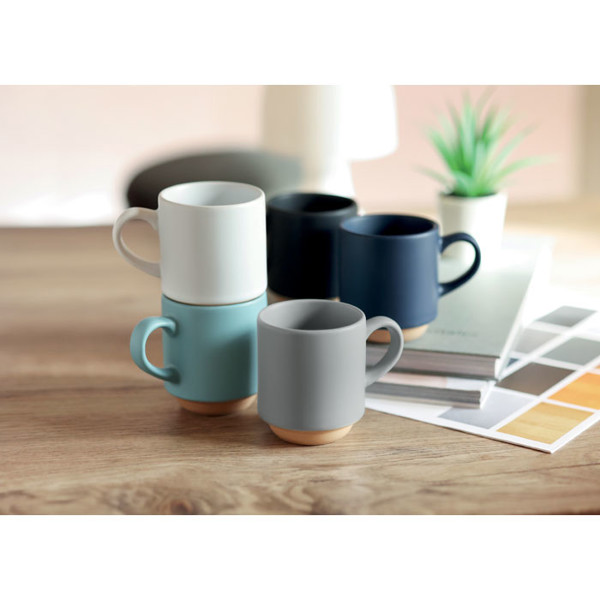 Ceramic stackable mug 170 ml Cerack - White