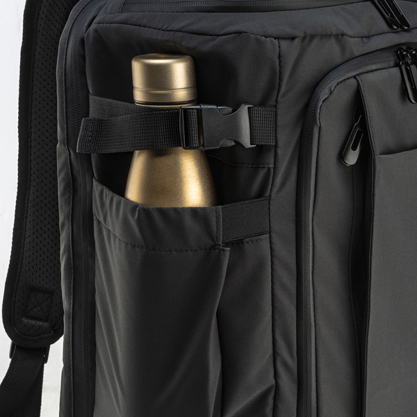 Cabin Size Travel Backpack / Suitcase With Laptop Holder (15) In Polyester - Black