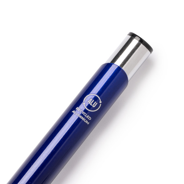Ball Pen Simon - White / BLUE INK