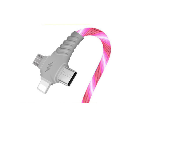 Illuminated data cable 3in1 UC050 - WHITE