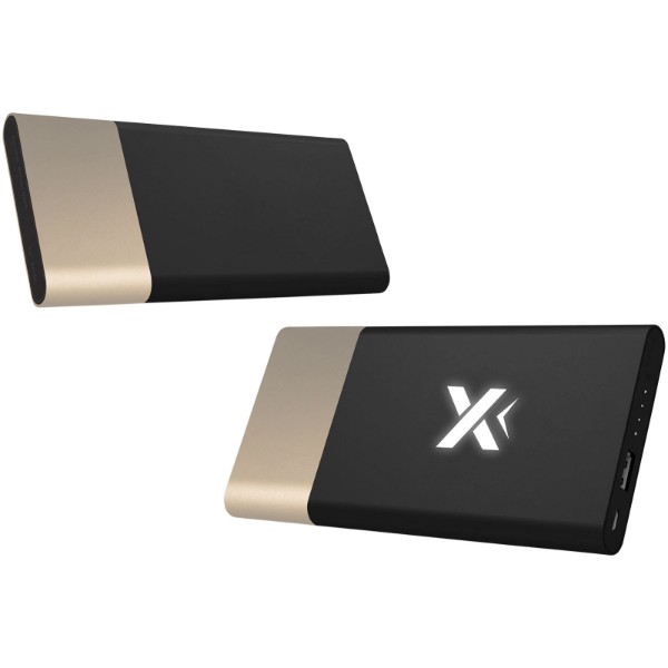 Batterie de secours lumineuse SCX.design P20 5000 mAh - Doré / Blanc