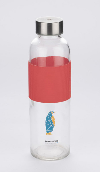 Butelka szklana GLASSI 510 ml - Czerwony