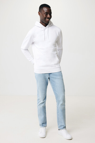 Mikina s kapucí Iqoniq Jasper z recykl. bavlny - Recycled White / M