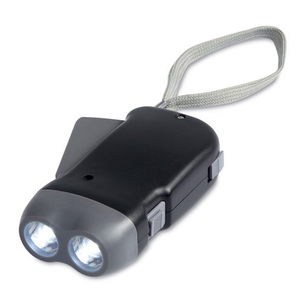 Robin LED dinamo svetilka, ABS, 2 LED