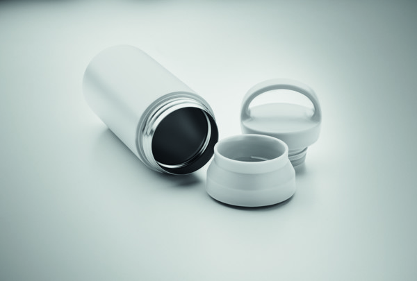 Bouteille double paroi 320 ml Onyx - Blanc