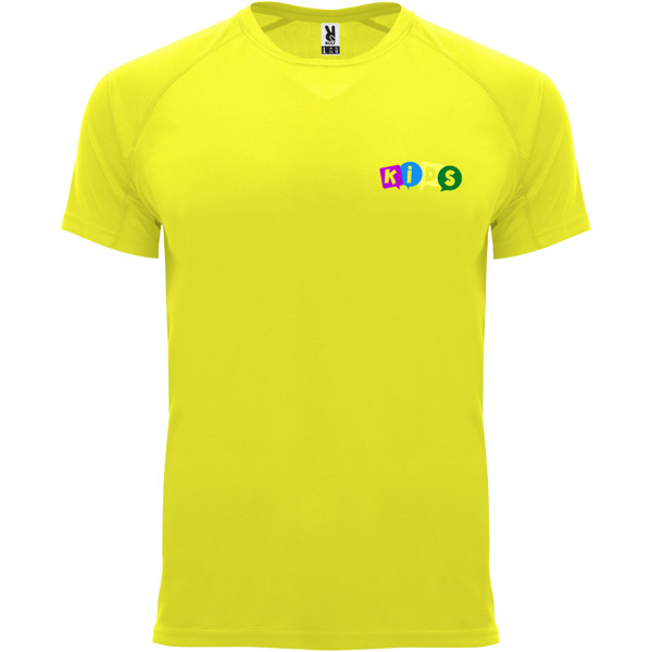 T-shirt de sport Bahrain à manches courtes pour enfant - Fluor Yellow / 4