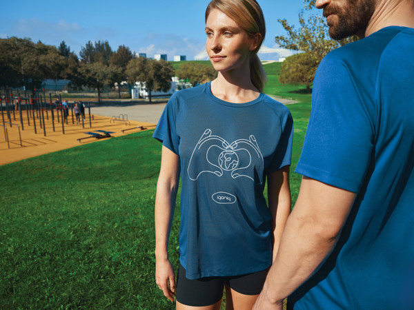 Iqoniq Tikal recycled polyester quick dry sport t-shirt - Royal Blue / M