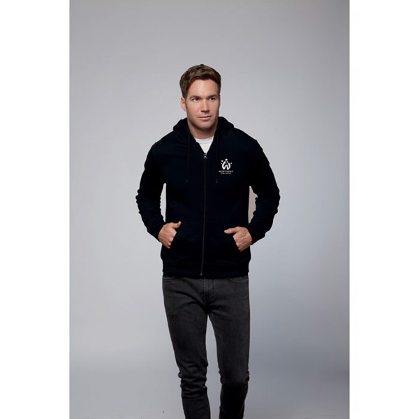 STONE UNI HOODIE 260g - grey melange / L