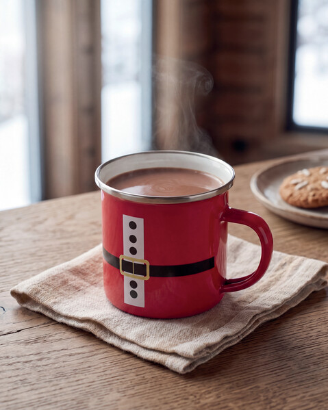 Santa enamel vintage mug 300ml Santamel