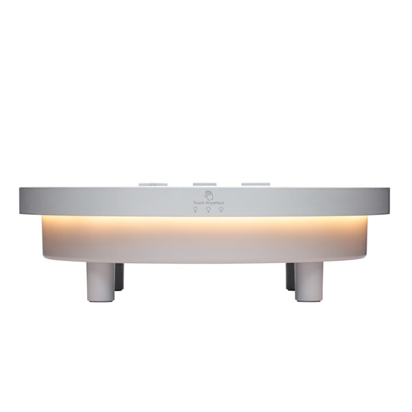 Haut-Parleur sans fil y compris chargeur sans fil 15 watts avec lumière BOURVILLE - blanc