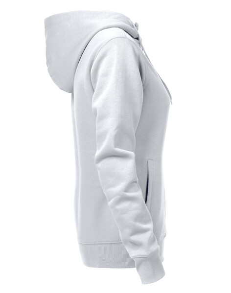 Printer Overhead Lady full zip hoody White XXL