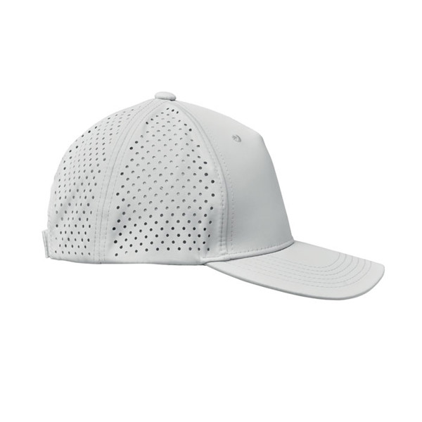 Casquette baseball à 5 pans Capo - Blanc