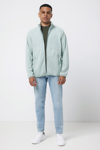 IQONIQ Talung recycled polyester microfleece zip through - Iceberg Green / XXS