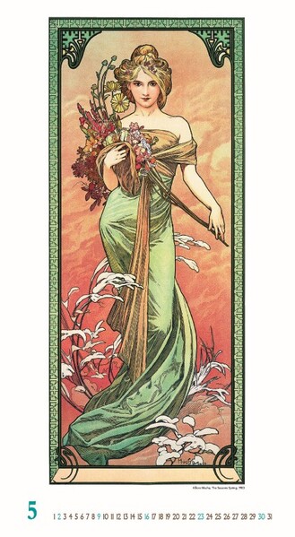 Nástenný Kalendár Alfons Mucha 2027