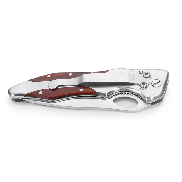 PS - LAWRENCE. Pocket knife in stainless steel and wood