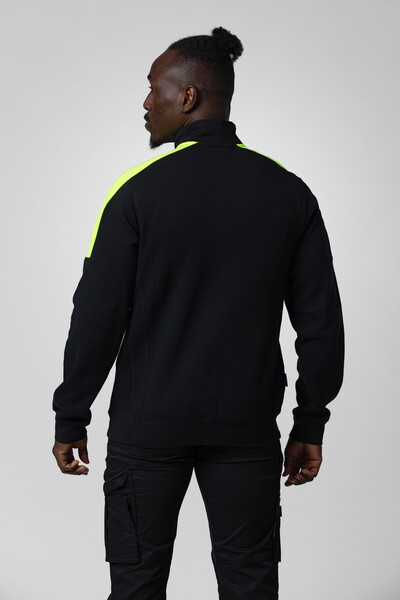 2129 Sweatshirt Full Zip White 4XL
