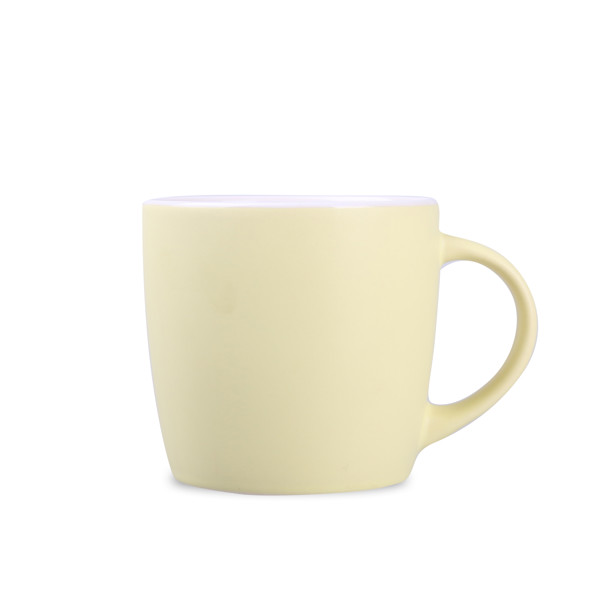 Handy Velvet ceramic mug, 320 ml - Sun Yellow