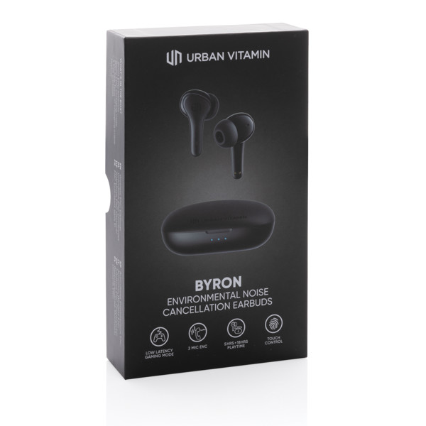 Ecouteurs sans fil ENC Urban Vitamin Byron - Noir