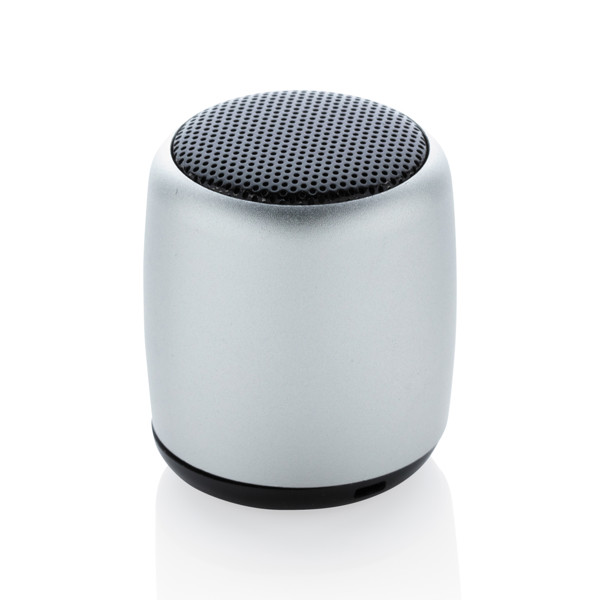 Mini aluminium wireless speaker - Silver