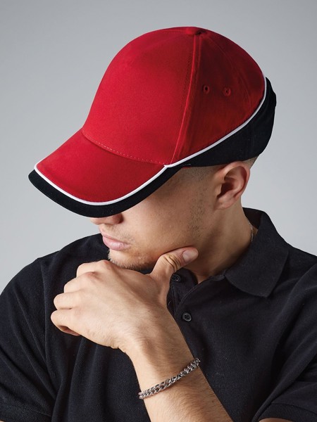 Teamwear Competition Cap - Black / Classic Red / White