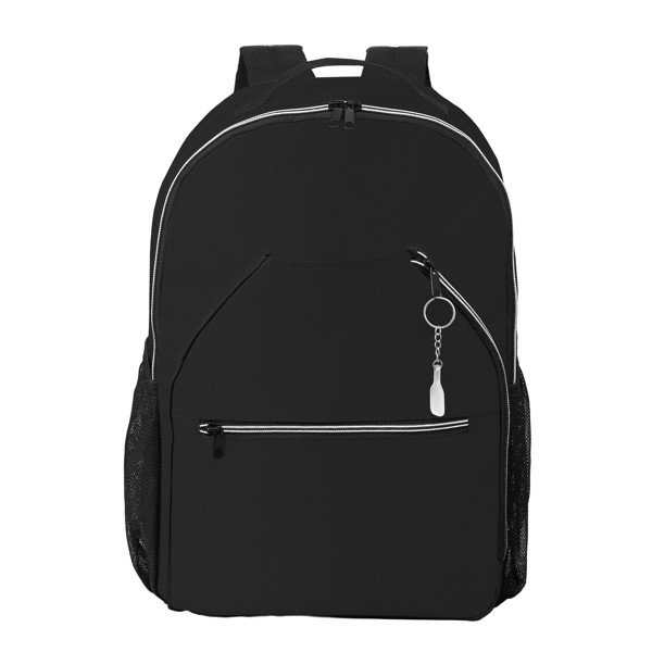 Rumo Recycled Racket Sport Backpack - 23L - Black / Heat transfer