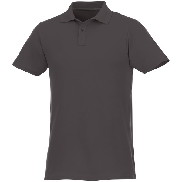 Polo Helios a manica corta da uomo - Grigio tempesta / 3XL