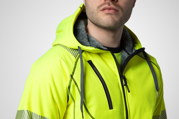 6130 Hoodjacket YELLOW/BLACK L