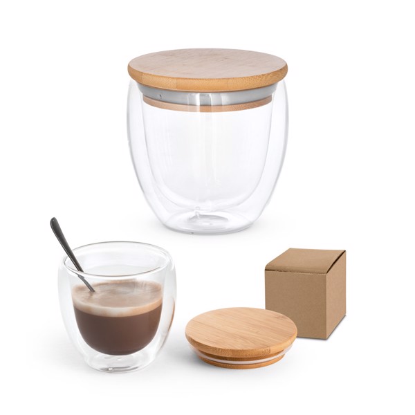 ECUADOR 250. Tasse de voyage 250mL en verre borosilicate