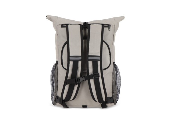 R-PET 600D Rolltop sac à dos vélo 20L - Gris