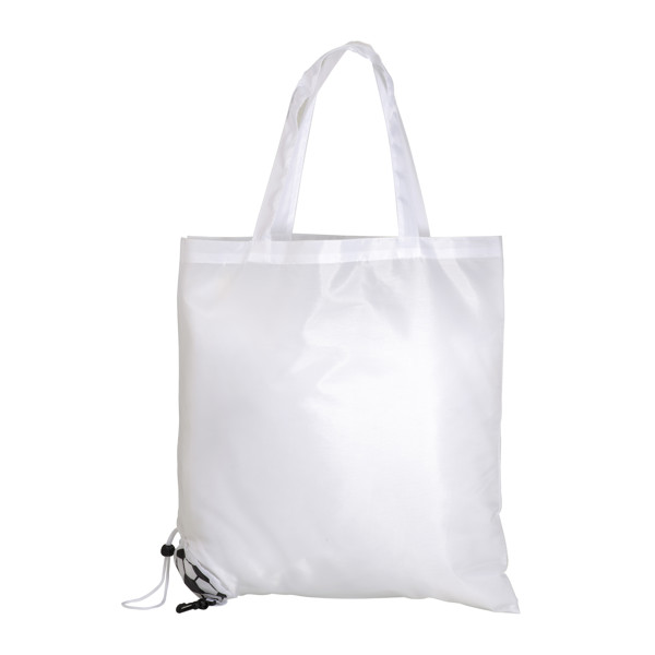 190T Polyester, Orange-, Lemon- And Blackberry-Shaped Foldable Shopping Bag - White