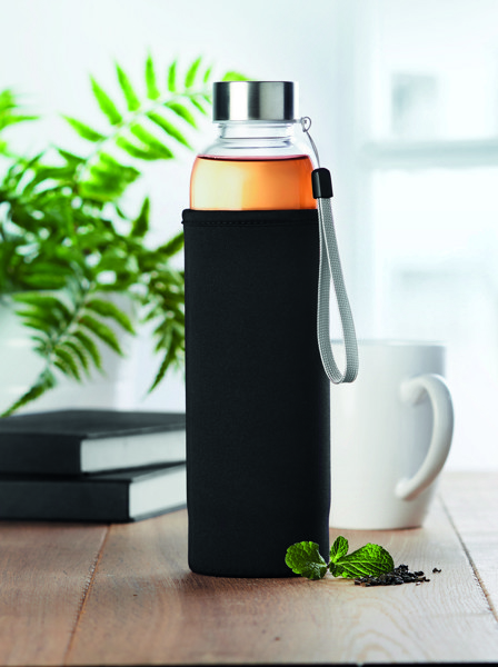 Single wall glass bottle 500ml Utah Tea