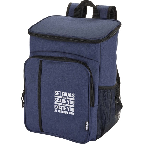 Sac à dos isotherme 20 L Tundra recyclé et certifié GRS pour pique-nique avec ensemble de couverts - Bleu cobalt