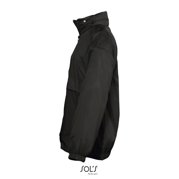 Sol's Surf Kids windbreaker, 210g polyamide - Black / 3XL