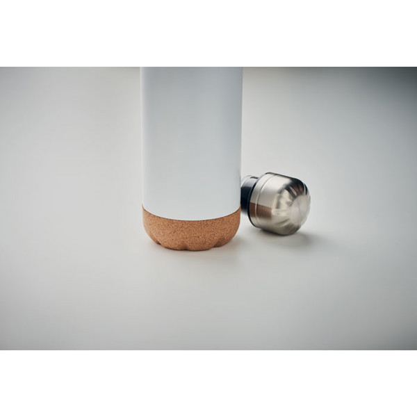 Aspen Cork vakuumska steklenica, nerjaveče jeklo, 500 ml - Bela