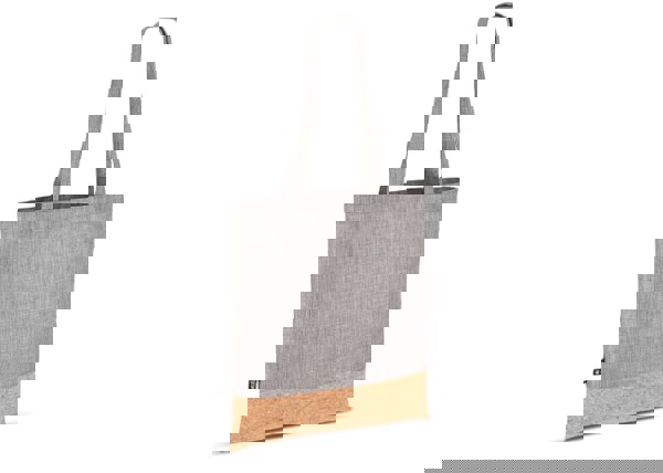 Carrier bag R-PET &amp; cork 35 x 40cm - Grey