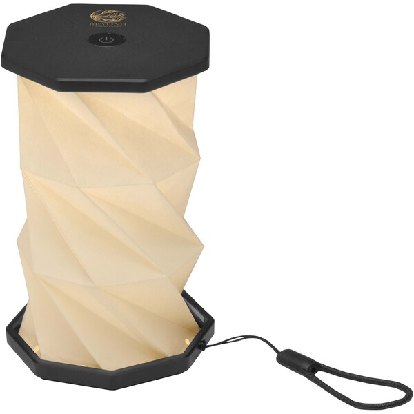 Celestia foldable and dimmable recycled plastic table lamp - Black