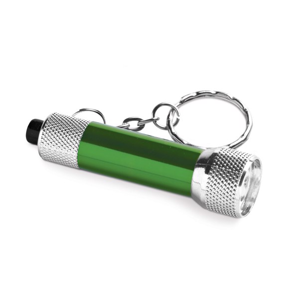 LERGAN. Keyring with LED - Green