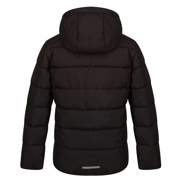 Junior Scholar Thermal Hooded Jacket - Black / Classic Red / 5/6