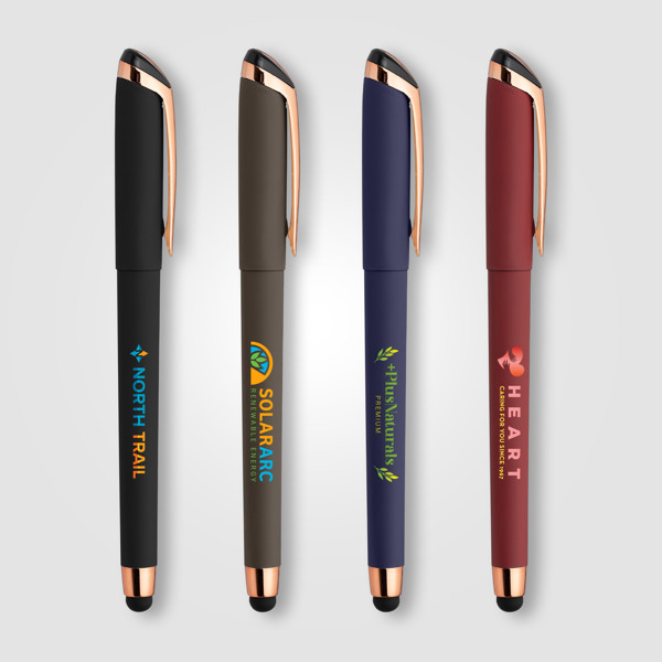 Gazelle Softy Gel Rose Gold avec Stylet - Assortiment / Jet d’encre 4 couleurs