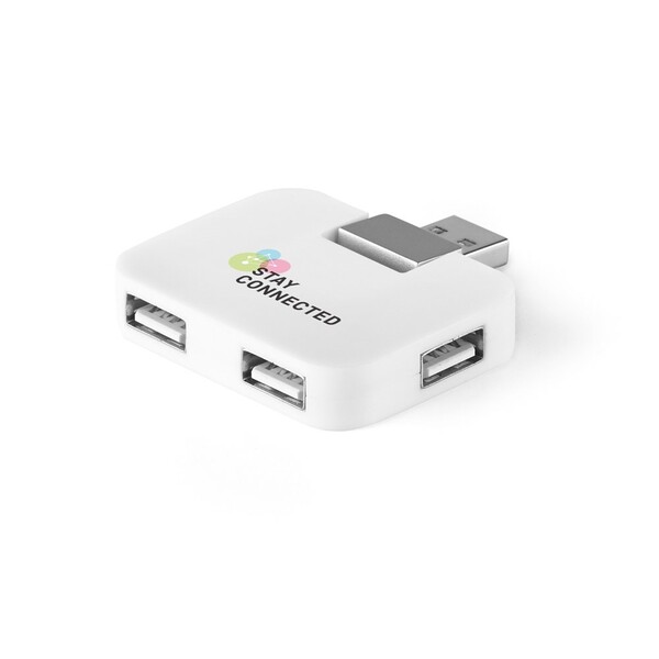 JANNES. HUB with 4 USB-A ports in ABS - White