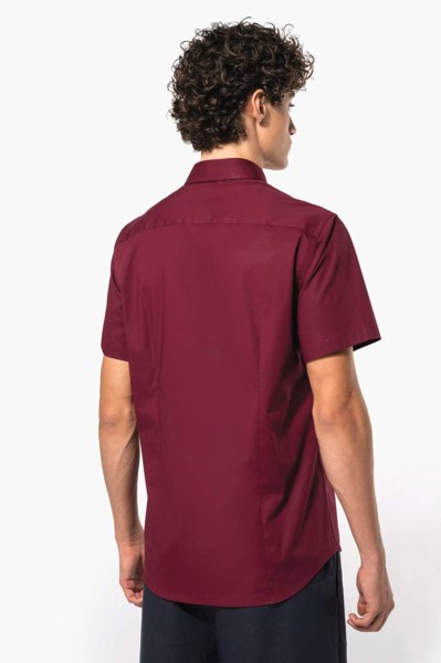 Short-Sleeved Cotton/Elastane Shirt - White / S