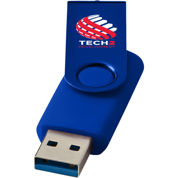 Clé USB 3.0 Rotate métallique - Bleu royal / 64GB